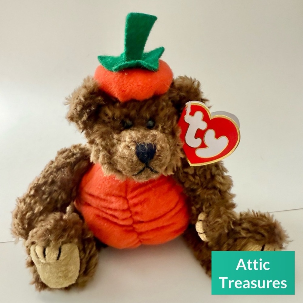 Retired 1993 Attic Treasures Peter the Bear Beanie Baby - Jointed Limbs